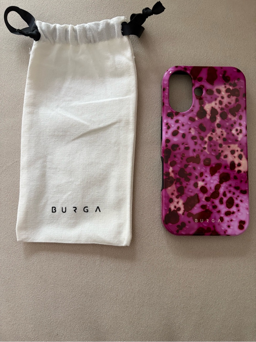 Burga Purple Pink Marble Phone Case for iphone 16 new never used